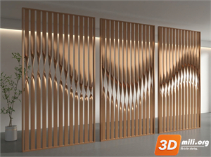 Folding screen Skp Files 